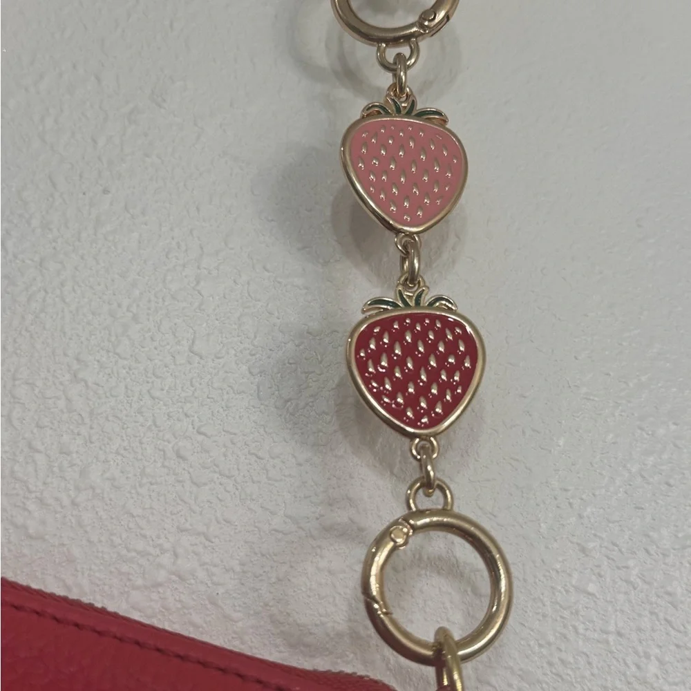 🍓🍓🍓Michael Kors Red Leather shoulder Bag